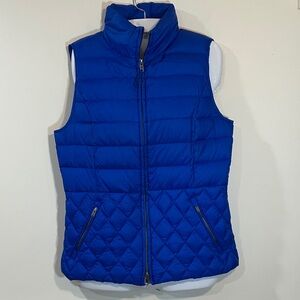 Talbots Women’s Quilted Cobalt Blue Puffer Down Vest S